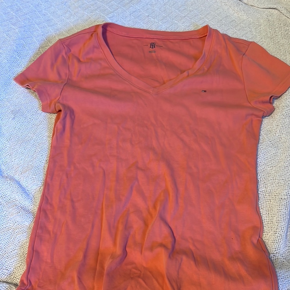 peach color v neck